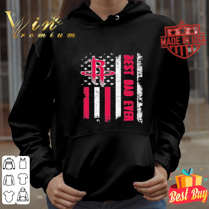 Houston Rockets Best Dad Ever American Flag shirt