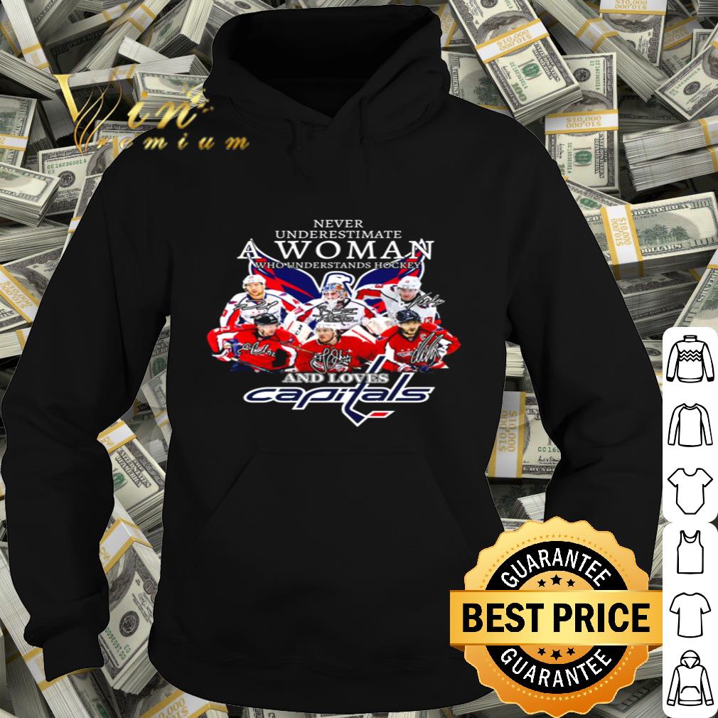 Washington Capitals signatures A Woman Who Understands Hockey shirt