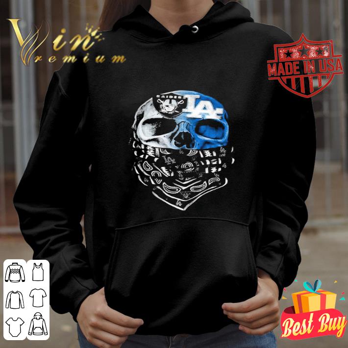 Skull Mask Oakland Raiders And Los Angeles Dodgers Covid-19 shirt 7b240268 skull mask oakland raiders and los angeles dodgers covid 19 shirt 4 - Skull Mask Oakland Raiders And Los Angeles Dodgers Covid-19 shirt