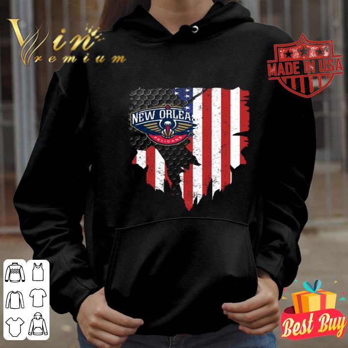 New Orleans Pelicans American Flag 4th Of July Independence Day shirt