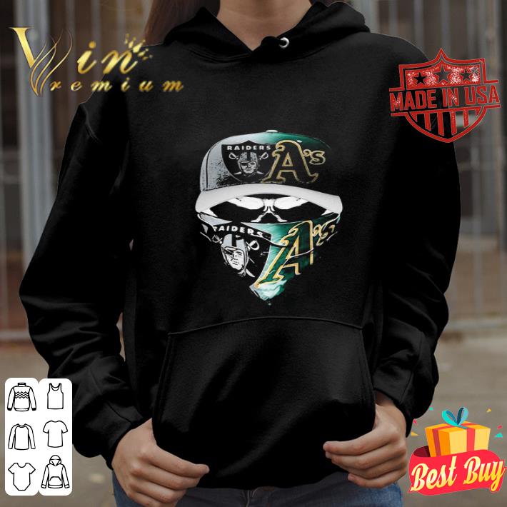 Skull Mask Oakland Raiders And Oakland Athletics Coronavirus shirt