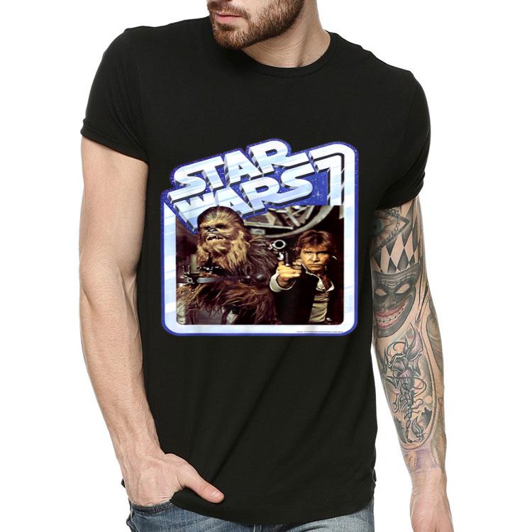 7c286a23 star wars chewbacca and han solo vintage logo poster shirt 4 - Star Wars Chewbacca And Han Solo Vintage Logo Poster Shirt