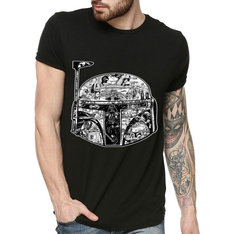 Star Wars Boba Fett Helmet Storyline Graphic Shirt 801fc107 star wars boba fett helmet storyline graphic shirt 4 - Star Wars Boba Fett Helmet Storyline Graphic Shirt