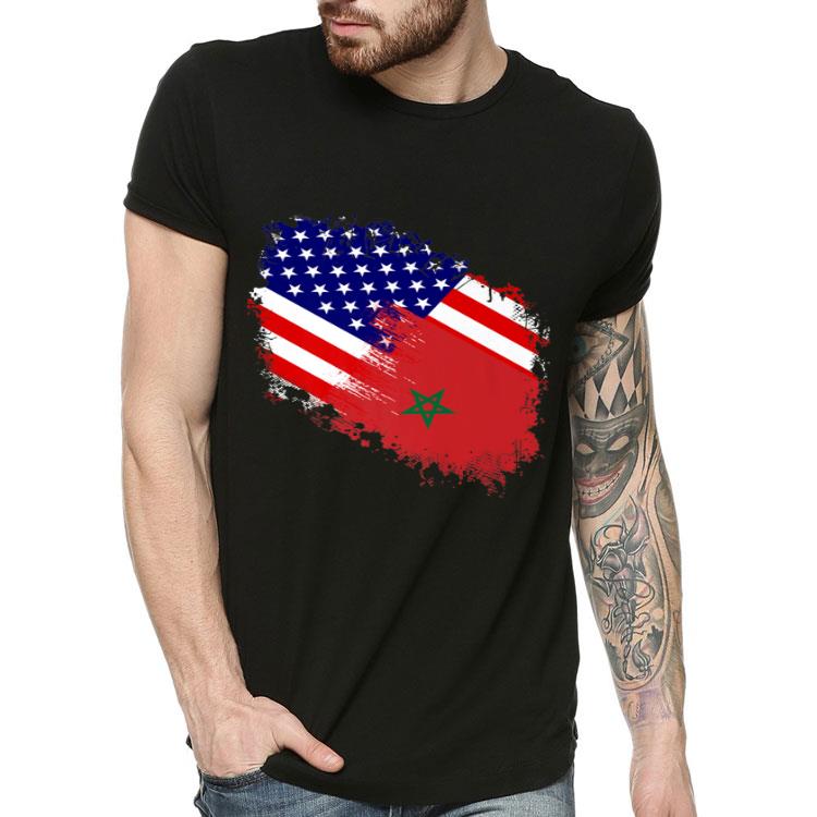 950b985e america morocco flag moroccan in america shirt 4 - America Morocco Flag Moroccan In America Shirt