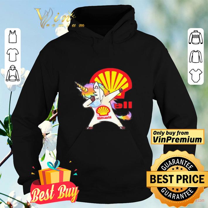 963b444e unicorn mask dabbing shell logo shirt 4 - Unicorn mask dabbing shell logo shirt