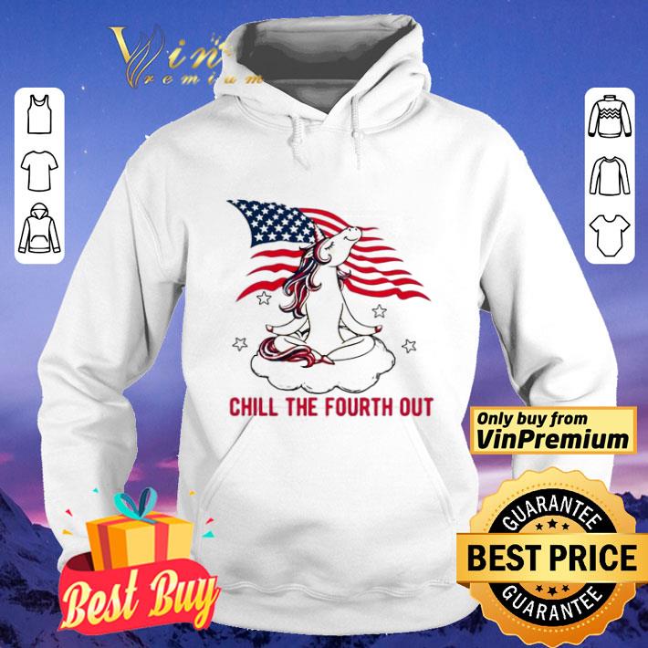 96cdfa70 unicorn chill the fourth out american flag shirt 4 - Unicorn chill the fourth out American flag shirt