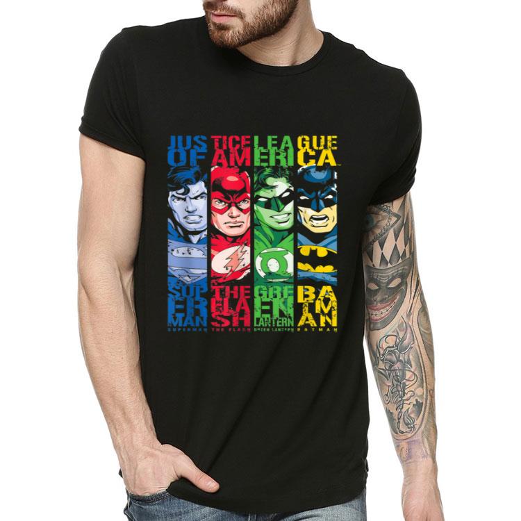 98898bb7 us dc justice league stripped dark shirt 4 - US DC Justice League Stripped - Dark Shirt
