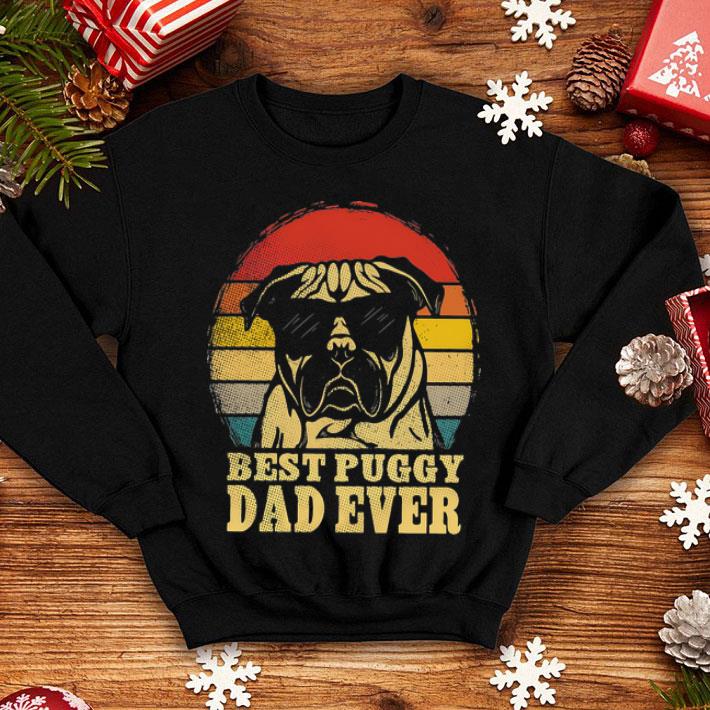 Vintage Best Puggy Dad Ever Father's Day shirt