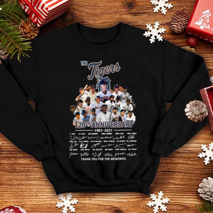 9a40a44e the tigers 120th anniversary thank you for the memories signatures shirt 4 - The Tigers 120th Anniversary Thank You For The Memories Signatures shirt