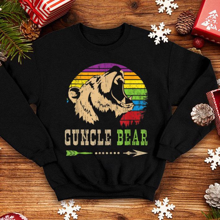 9b299371 guncle bear gay uncle lgbt pride retro vintage gift shirt 4 - Guncle Bear Gay Uncle LGBT Pride Retro Vintage Gift Shirt