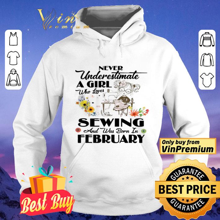 A Girl Who Loves Sewing And Was Born In February shirt