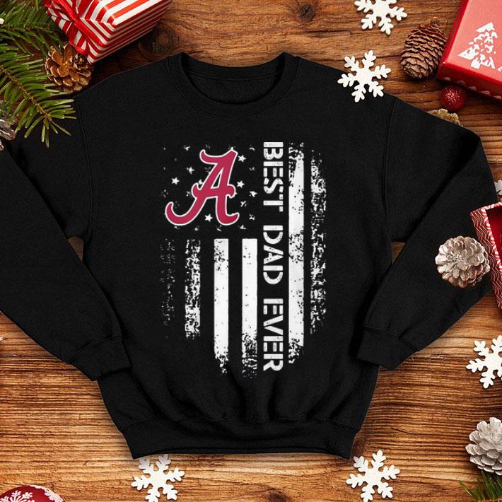Alabama Crimson Tide Best Dad Ever American Flag Father's Day shirt 1 Alabama Crimson Tide Best Dad Ever American Flag Father's Day shirt