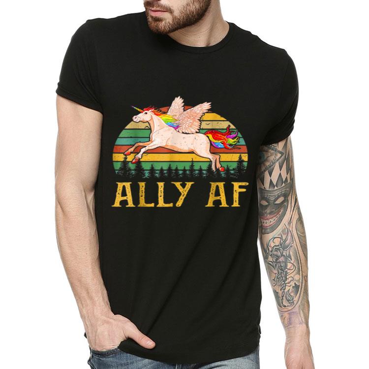 Ally AF Gay Pride Month LGBT Rainbow Unicorn Shirt 4 - Ally AF Gay Pride Month LGBT Rainbow Unicorn Shirt