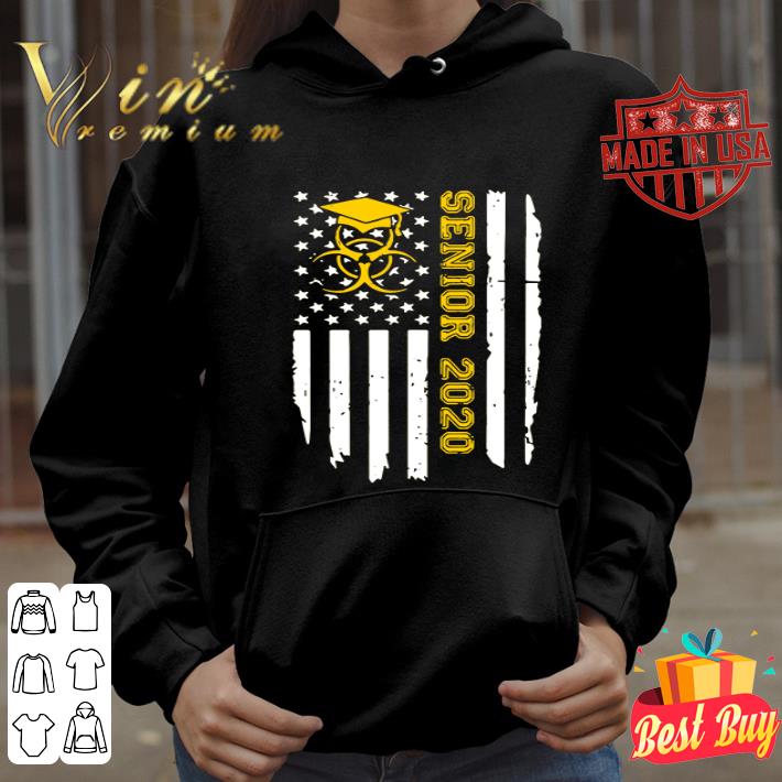 American flag senior 2020 graduation Coronavirus shirt