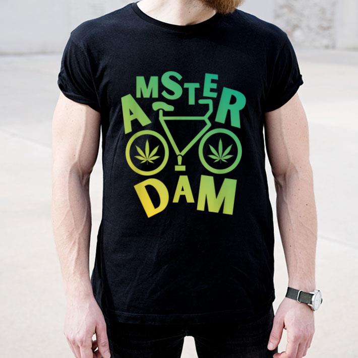 Amsterdam T Women Men Weed Leaf Bicycle Marijuana Gift Shirt Amsterdam T Women Men Weed Leaf Bicycle Marijuana Gift Shirt 4 - Amsterdam T Women Men Weed Leaf Bicycle Marijuana Gift Shirt