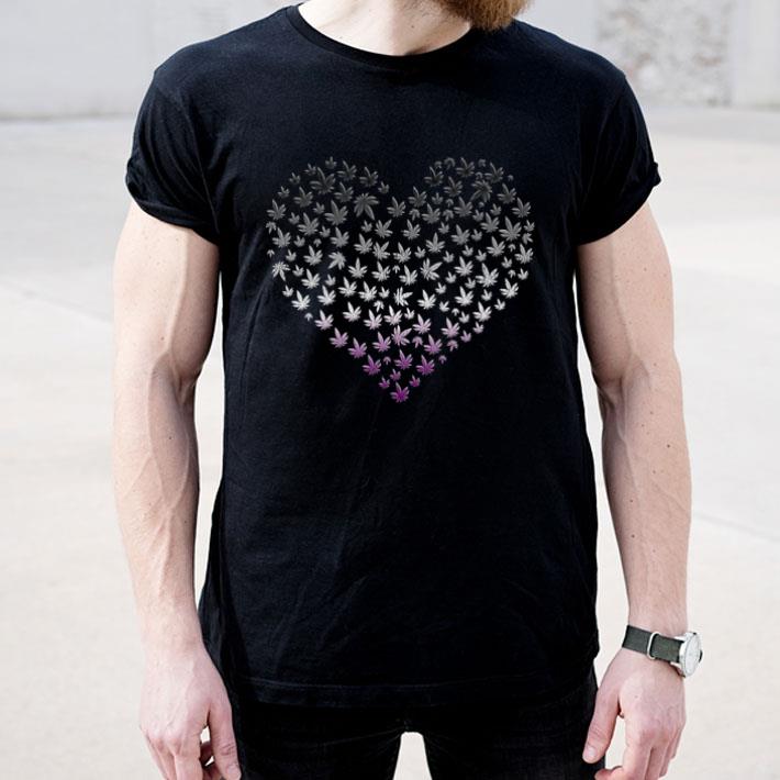 Asexual Marijuana Weed Pot Leaf Ace Pride Cannabis Heart Shirt 4 - Asexual Marijuana Weed Pot Leaf Ace Pride Cannabis Heart Shirt