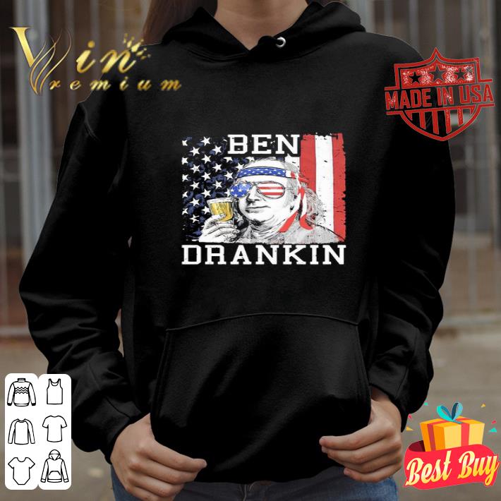 Beer Ben Drankin American flag 4th of july Independence Day shirt