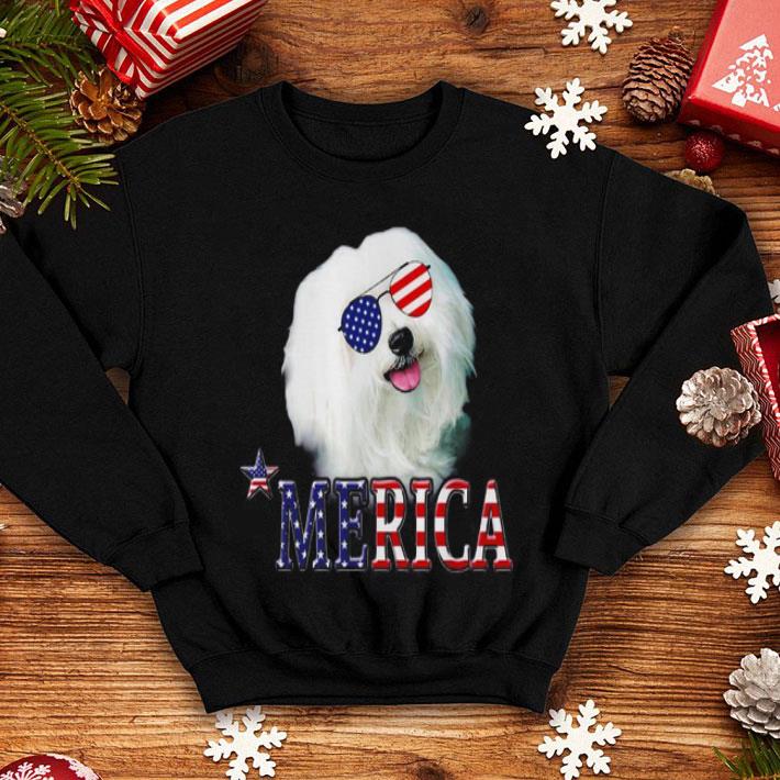 Bichon Frise Merica Independence Day 4th Of July shirt