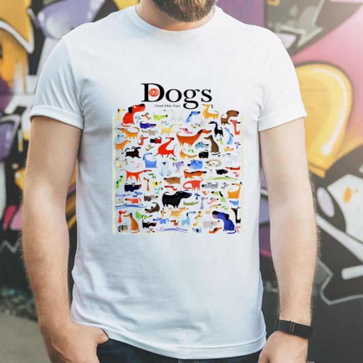 Bob Staake 99 Dogs And One Cat Lovers shirt 12 Bob Staake 99 Dogs And One Cat Lovers shirt