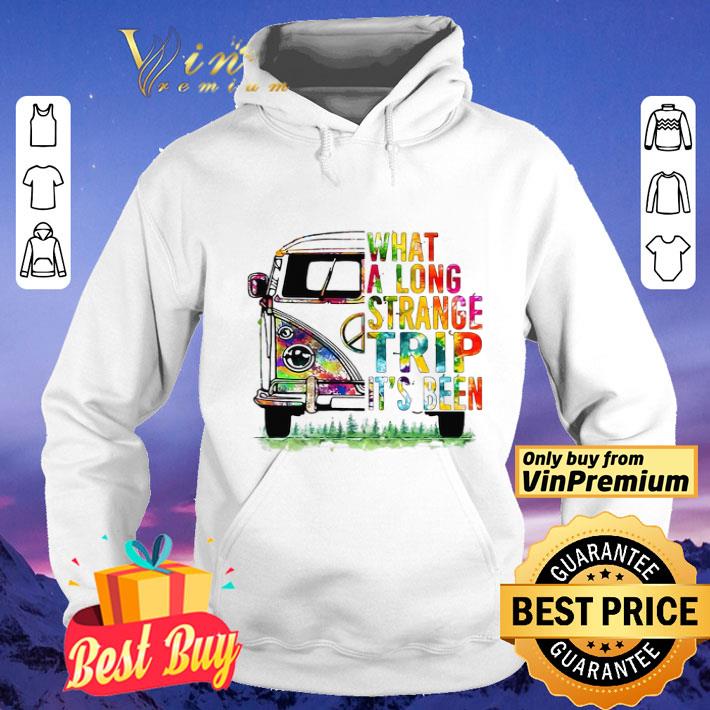 Bus Peace Sign Color What A Long Strange Trip It's Been shirt