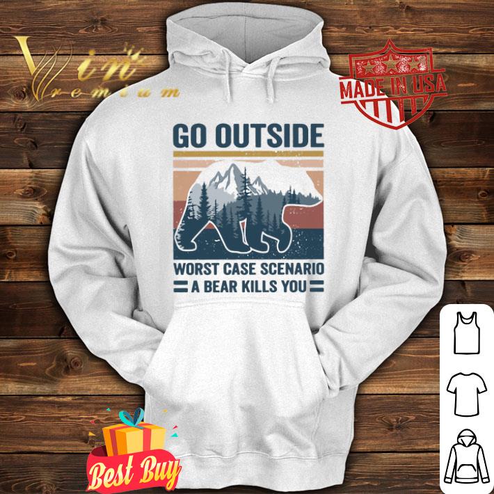 Camping bear go outside worst case scenario a bear kills you vintage shirt 4 - Camping bear go outside worst case scenario a bear kills you vintage shirt