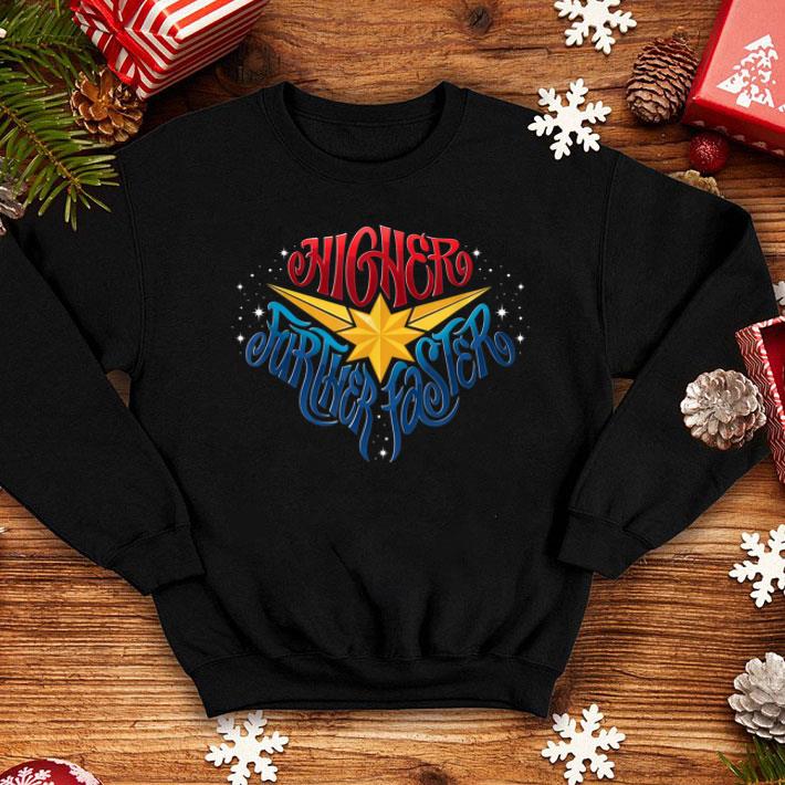 Captain Marvel Higher Further Faster Star Shirt 8 Captain Marvel Higher Further Faster Star Shirt