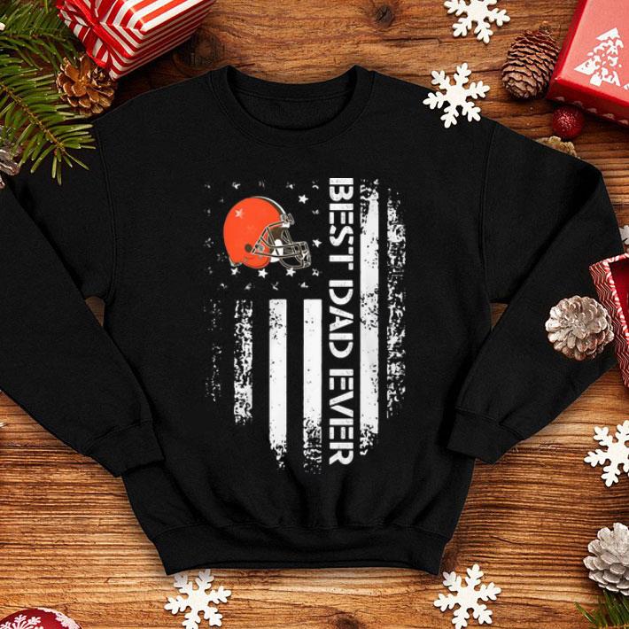 Cleveland Browns Best Dad Ever American Flag Father's Day shirt 12 Cleveland Browns Best Dad Ever American Flag Father's Day shirt