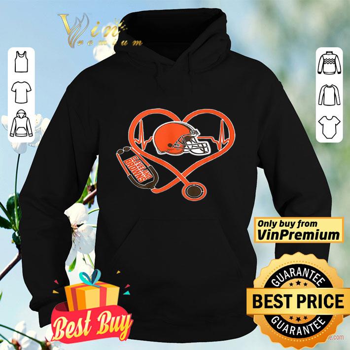 Cleveland Browns nurse heartbeat shirt 4 - Cleveland Browns nurse heartbeat shirt