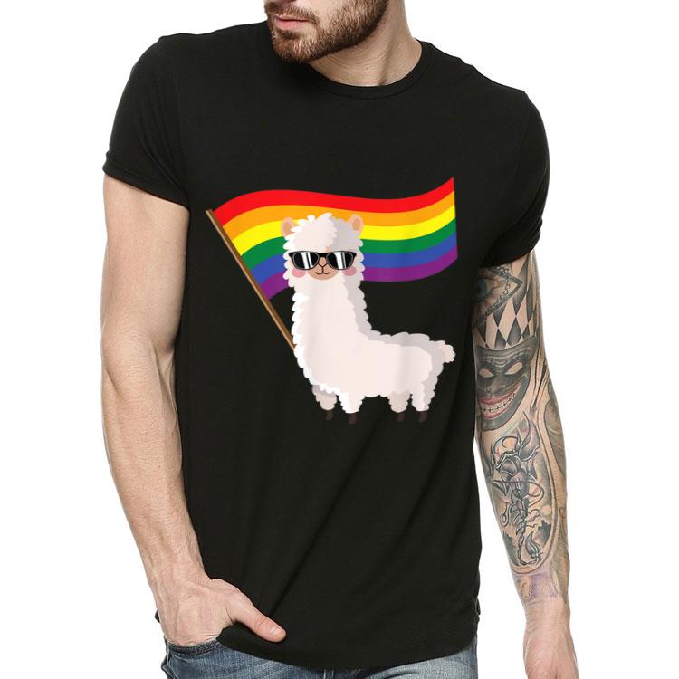 Cool Llama Rainbow Flag Lgbtqia Gay Pride Rainbow Shirt 4 - Cool Llama Rainbow Flag Lgbtqia Gay Pride Rainbow Shirt