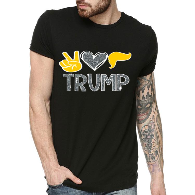Cute Peace Heart Love Trump Donald Hair Republican Shirt 4 - Cute Peace Heart Love Trump Donald Hair Republican Shirt