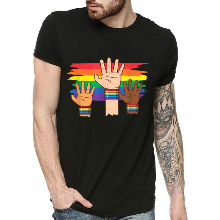 Cute Rainbow LGBT Queer Homo Lesbian Gay Heart Valentines Shirt 4 - Cute Rainbow LGBT Queer Homo Lesbian Gay Heart Valentines Shirt