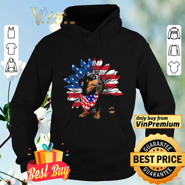 Dachshund Dogs Sunflower American Flag shirt 4 - Dachshund Dogs Sunflower American Flag shirt