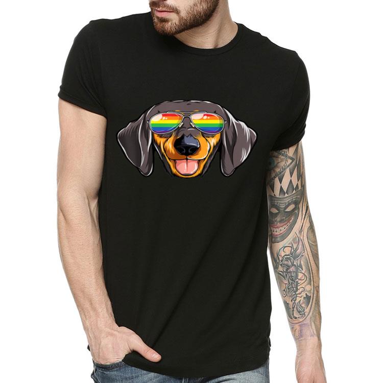 Dachshund Gay Pride LGBT Rainbow Flag Sunglasses LGBTQ Dog Shirt Dachshund Gay Pride LGBT Rainbow Flag Sunglasses LGBTQ Dog Shirt 4 - Dachshund Gay Pride LGBT Rainbow Flag Sunglasses LGBTQ Dog Shirt