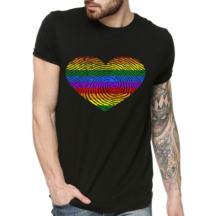 Distressed Thumb print LGBT Shirt Distressed Thumb print LGBT Shirt 4 - Distressed Thumb print LGBT Shirt