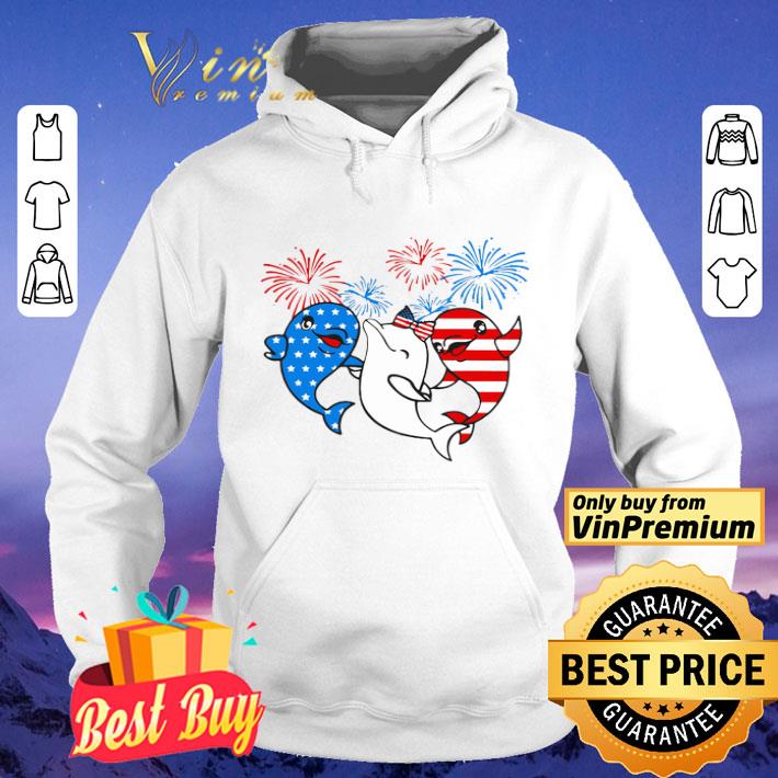 Dolphin American Flag independence shirt