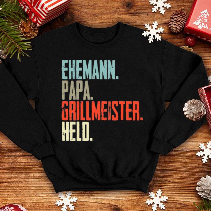 Ehemann Papa Grillmeister Helo Father's Day shirt