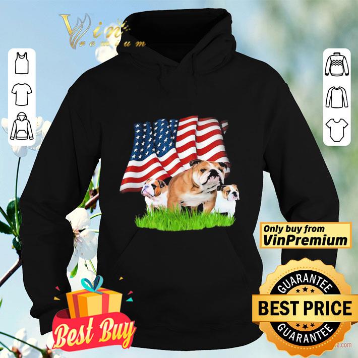 English 3 Bulldog American flag veteran Independence Day shirt 4 - English 3 Bulldog American flag veteran Independence Day shirt