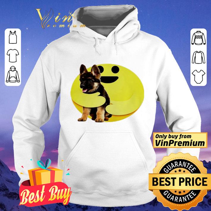 Facebook care emoji hugging German Shepherd shirt