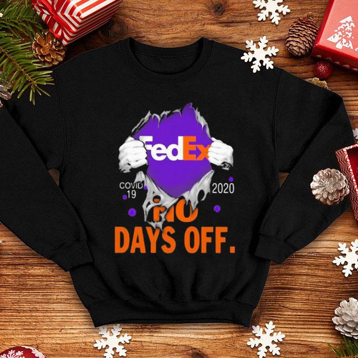 Fedex Covid 19 2020 No Days Off Quarantine shirt 4 - Fedex Covid-19 2020 No Days Off Quarantine shirt
