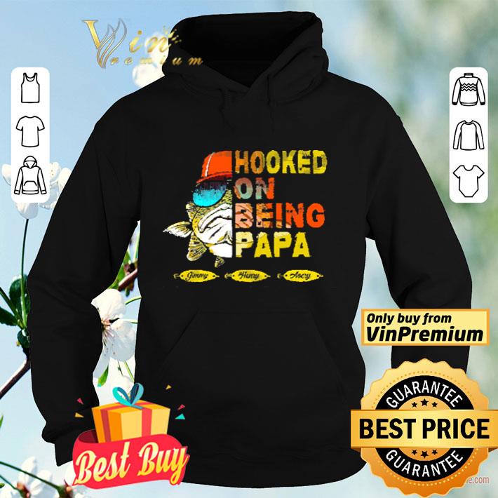 Fish Hooked On Being Papa Jimmy Henry Avery Father s Day shirt 4 - Fish Hooked On Being Papa Jimmy Henry Avery Father's Day shirt