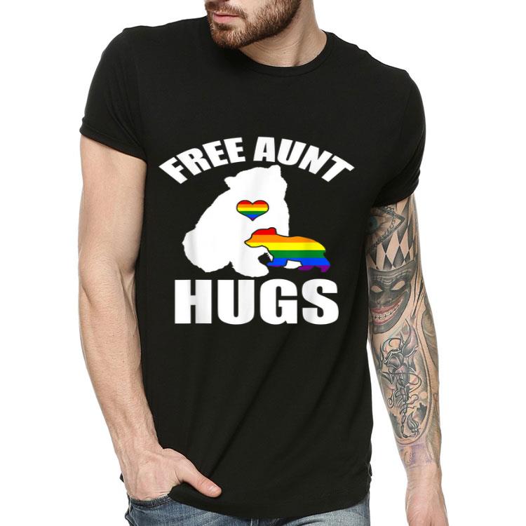 Free Aunt Hugs Bear Pride LGBT Flag Gay Be Lesbian Gifts Shirt Free Aunt Hugs Bear Pride LGBT Flag Gay Be Lesbian Gifts Shirt 4 - Free Aunt Hugs Bear Pride LGBT Flag Gay Be Lesbian Gifts Shirt