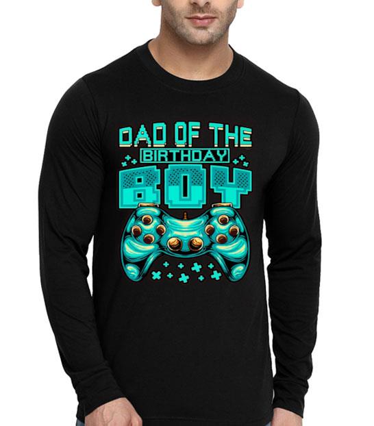 Gamer Boy Dad Of The Birthday Boy Daddy Gaming Father Shirt