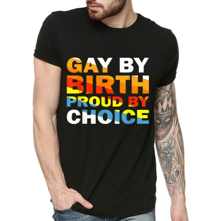 Gay By Birth Proud By Choice LGBT Pride Flag Shirt 8 Gay By Birth Proud By Choice LGBT Pride Flag Shirt