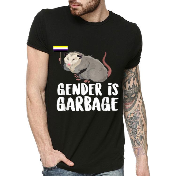 Gender Is Garbage Genderfluid Non Binary Possum Shirt 4 - Gender Is Garbage Genderfluid Non-Binary Possum Shirt