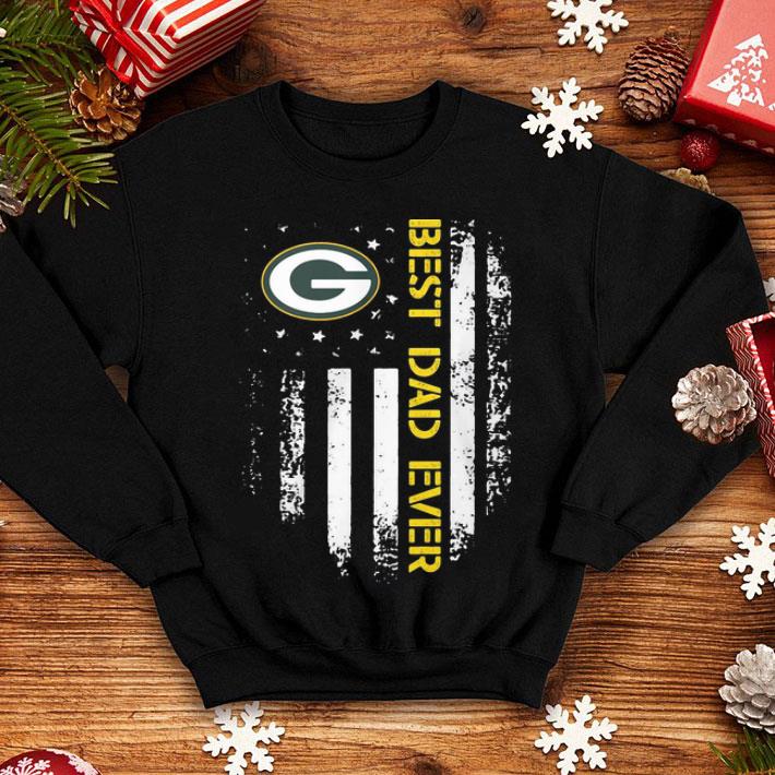 Green Bay Packers Best Dad Ever American Flag Father's Day shirt