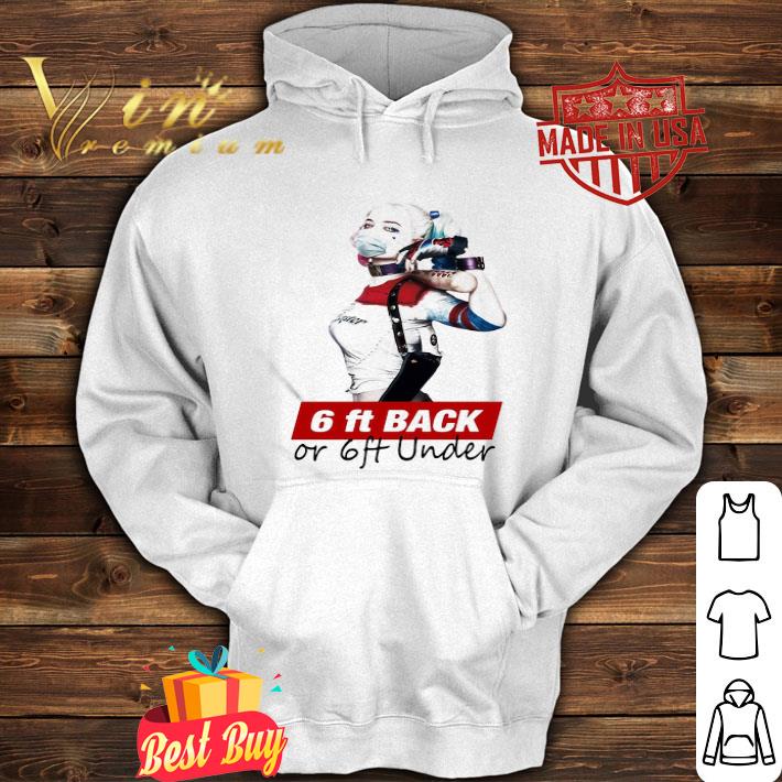 Harley Quinn mask 6ft back or 6ft Coronavirus shirt
