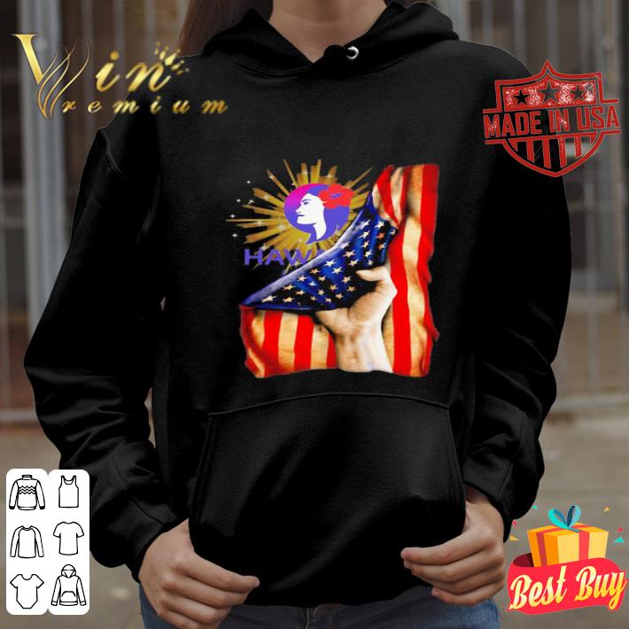 Hawaiian Airlines American Flag 4th of july Independence Day shirt