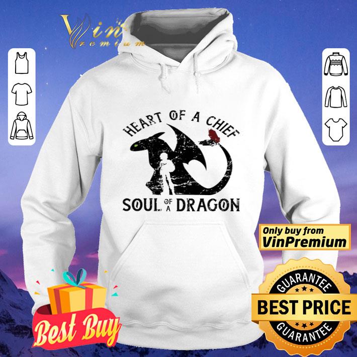 Heart of a chief soul of a dragon dark shirt