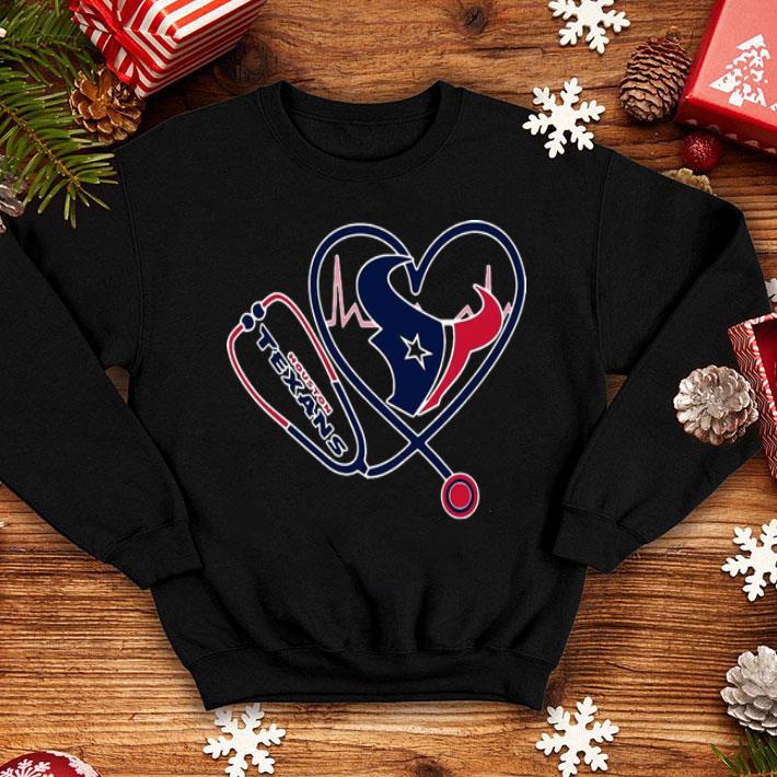 Houston Texans Heartbeat Nurse Stethoscope shirt
