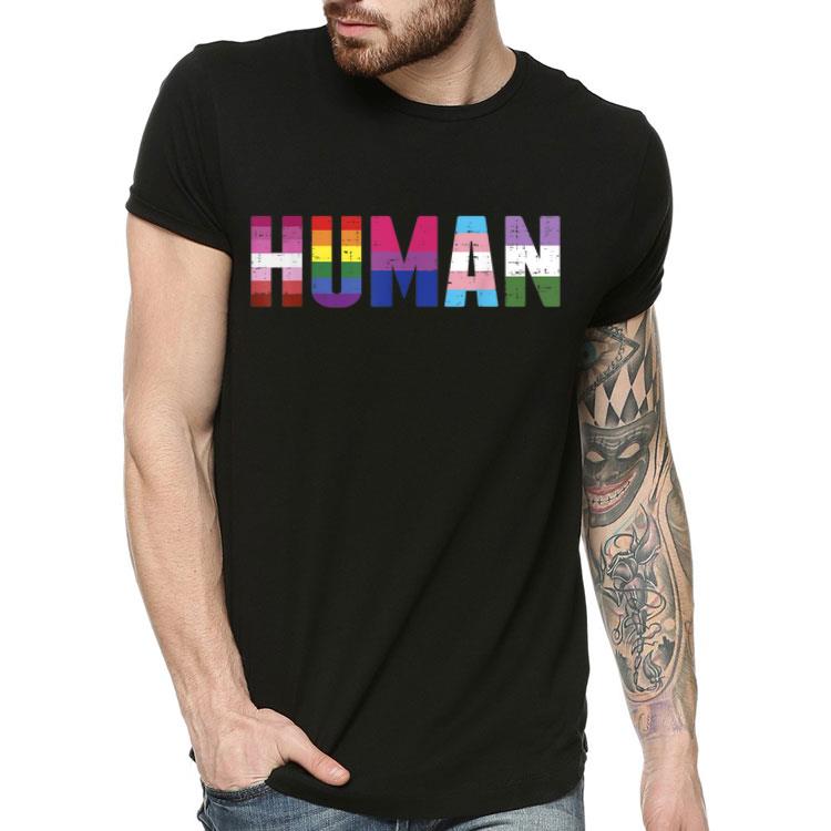 Human LGBT Lesbian Gay Bisexual Transgender Genderqueer Gift Shirt Human LGBT Lesbian Gay Bisexual Transgender Genderqueer Gift Shirt 4 - Human LGBT Lesbian Gay Bisexual Transgender Genderqueer Gift Shirt